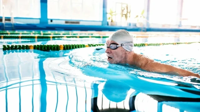 Female Swimmer in Pool