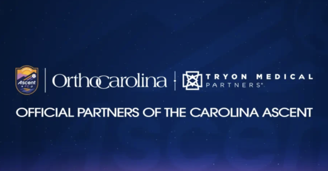 OrthoCarolina and Tryon Medical Partners are named “Official Healthcare Providers” of the Carolina Ascent FC