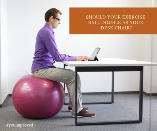 exercise ball desk exercises