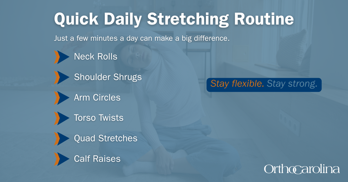 Quick daily stretching routine