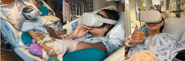 Lulu Gribbin, 15, during Targeted Brain Rehabilitation session with Virtual Reality