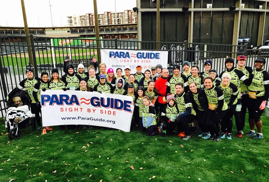 Para-Guide Team at the 2017 Charlotte Marathon.